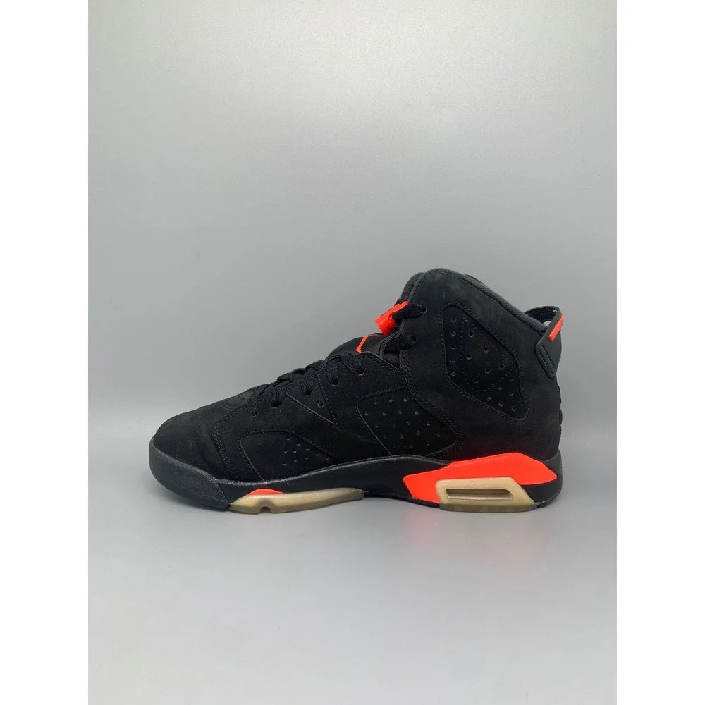Jordan 6 Retro Infrared Black Basketball Shoes 384665-060‎ Men's Sz 6.5Y